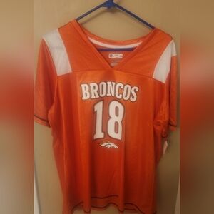NEW Womens NFL Broncos Glittered Jersey XXL